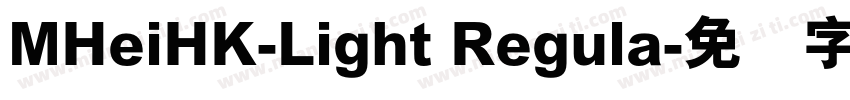 MHeiHK-Light Regula字体转换